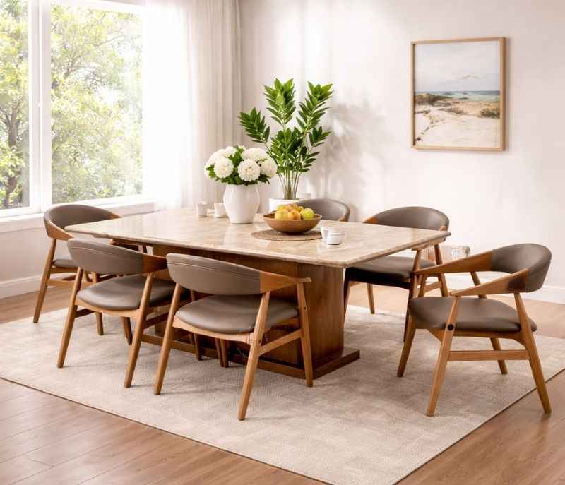 DT40+Ash361 Chair +Bati Marble Natural (BTM)