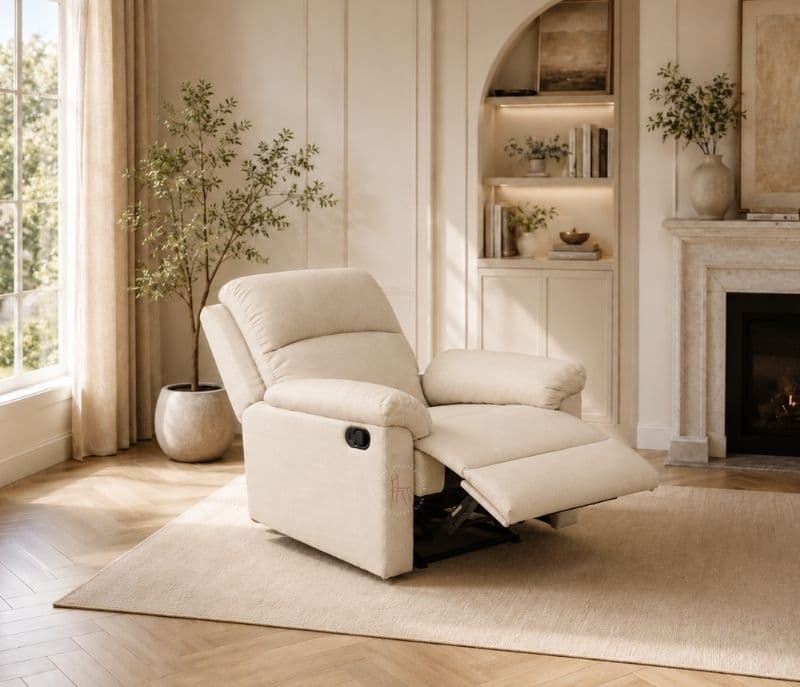 JH R6 Swift 900 Single Seater Manual Recliner Cotton Jute Fabric (BSK)(KORA)(WF)(BSK)(SKN)