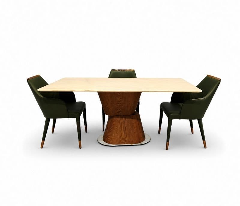 Image 9 for Dining table 4+1 - 1004/CL 1051 Marble Top (CP)