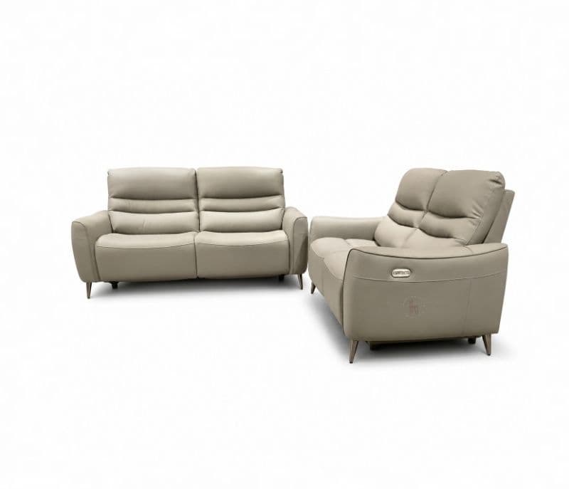 Image 8 for 6655  Electric Recliner 3+2 Leather Half