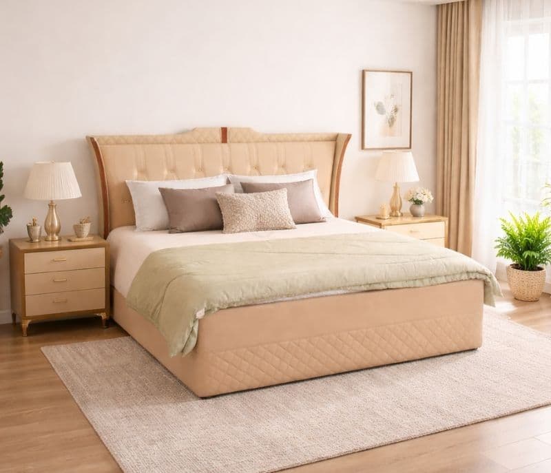 Zury King Size With 2 Drawer Storage (SKN)