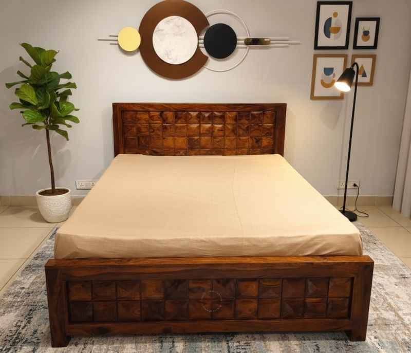 BG-Q-334 Cot Queen Size Without Storage (BSK)(BTM)