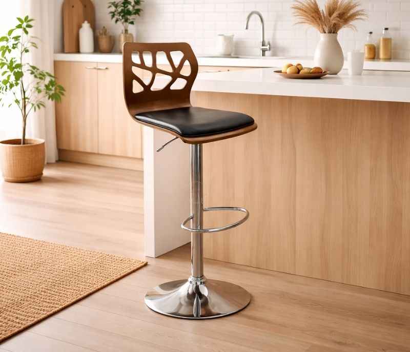 Wooden Bar Stool L Type (5025) (PM)