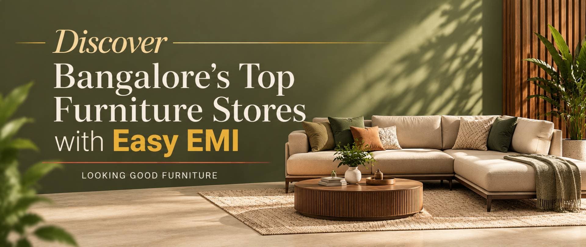Discover Bangalore's Top Furniture Stores Offering Easy EMI Options | Looking Good Furniture