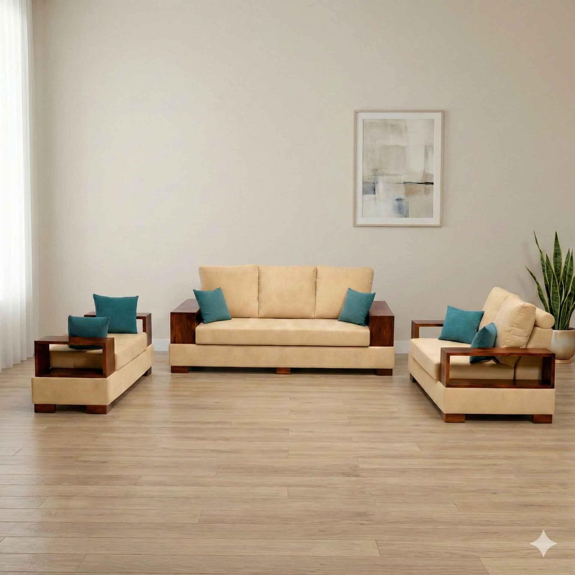 Box 3+2 Living Sofa Set with Divider (BSK)