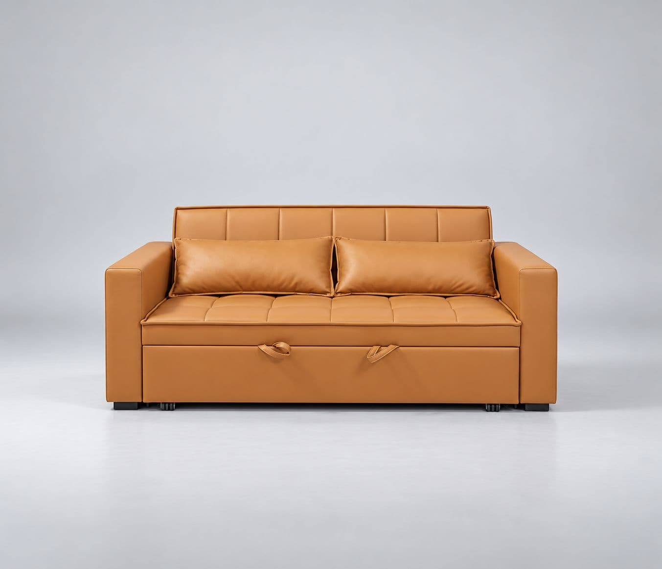 Image 6 for Anke 3 Seater SCB Convertible Sofa Cum Bed Tufted Cushioned Surface Quilted Sleeping Surface Designed For Additional Comfort Convenient pull-out design for easy conversion (WH)