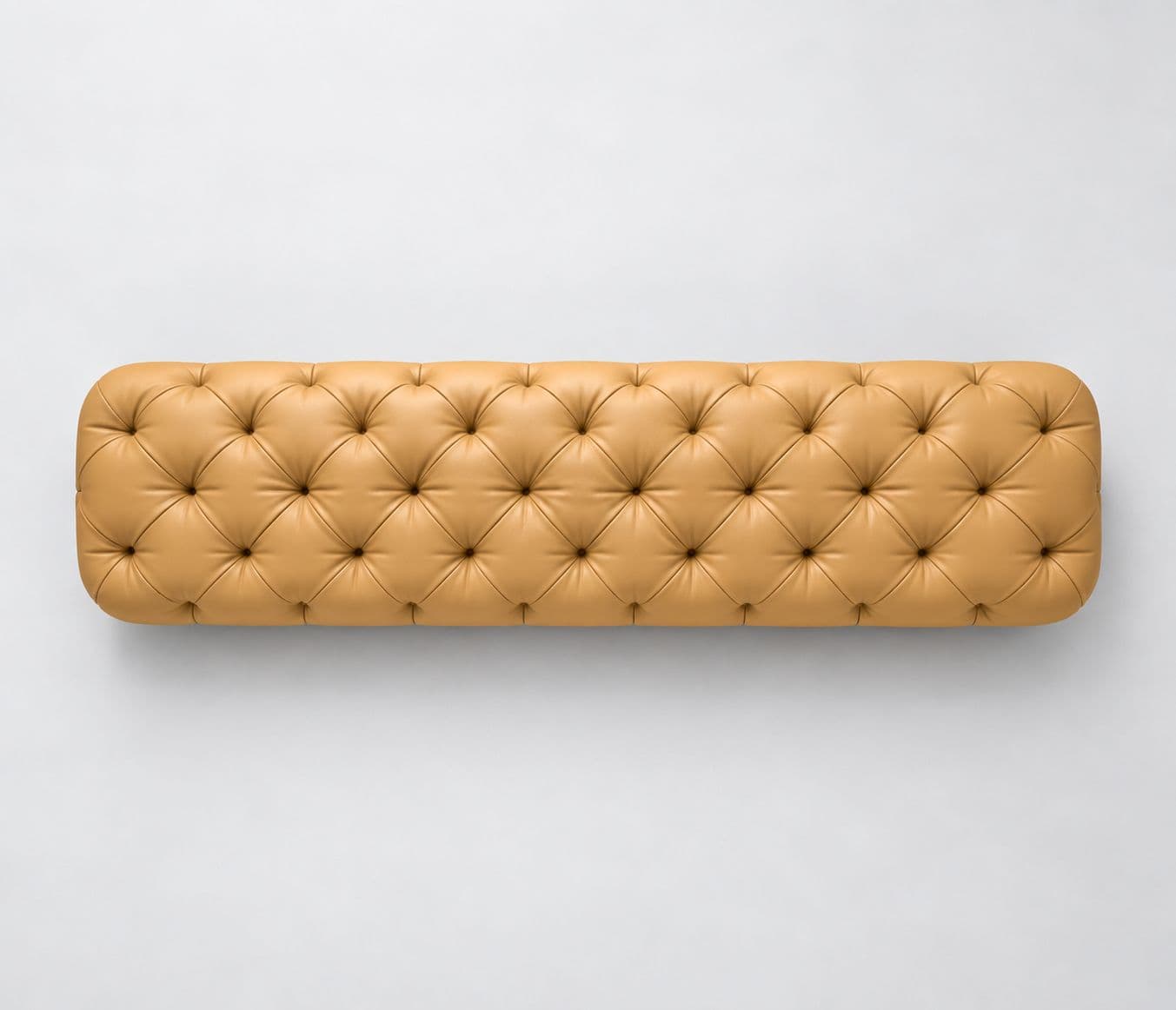 Image 7 for Gloria Bench Chesterfield Tufted Ottoman Bench Premium Leather Finish With Smooth Soft-Touch Appearance High-Density Foam Padding For Comfortable Seating And Shape Retention
