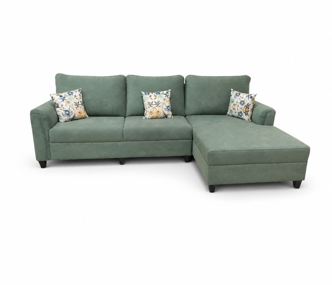 Image 4 for Aldo Sofa 3+Lounger With Cotton Jute Fabric (BSK)