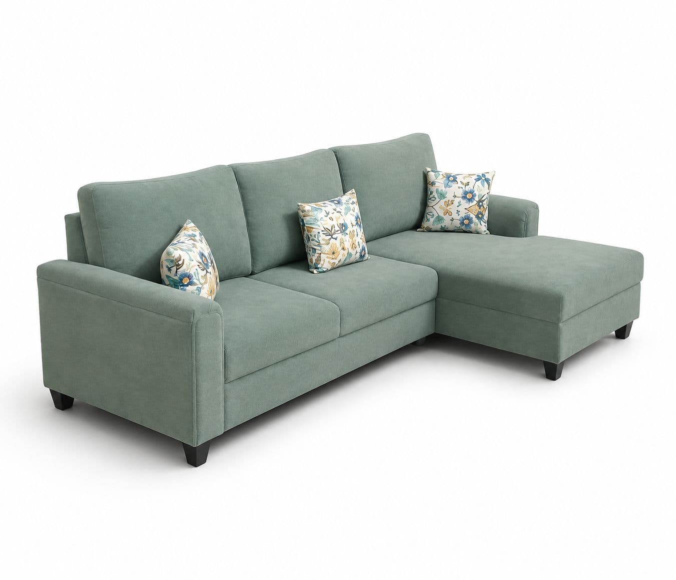 Image 5 for Aldo Sofa 3+Lounger With Cotton Jute Fabric (BSK)
