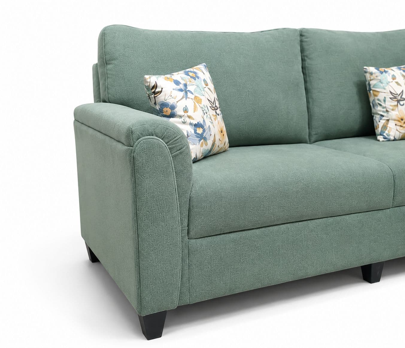 Image 3 for Aldo Sofa 3+Lounger With Cotton Jute Fabric (BSK)
