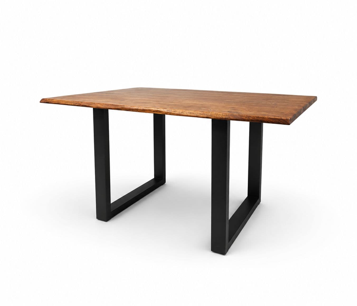 Image 10 for Live Edge 1+4 Seater Acacia Top With Metal Base (WF)