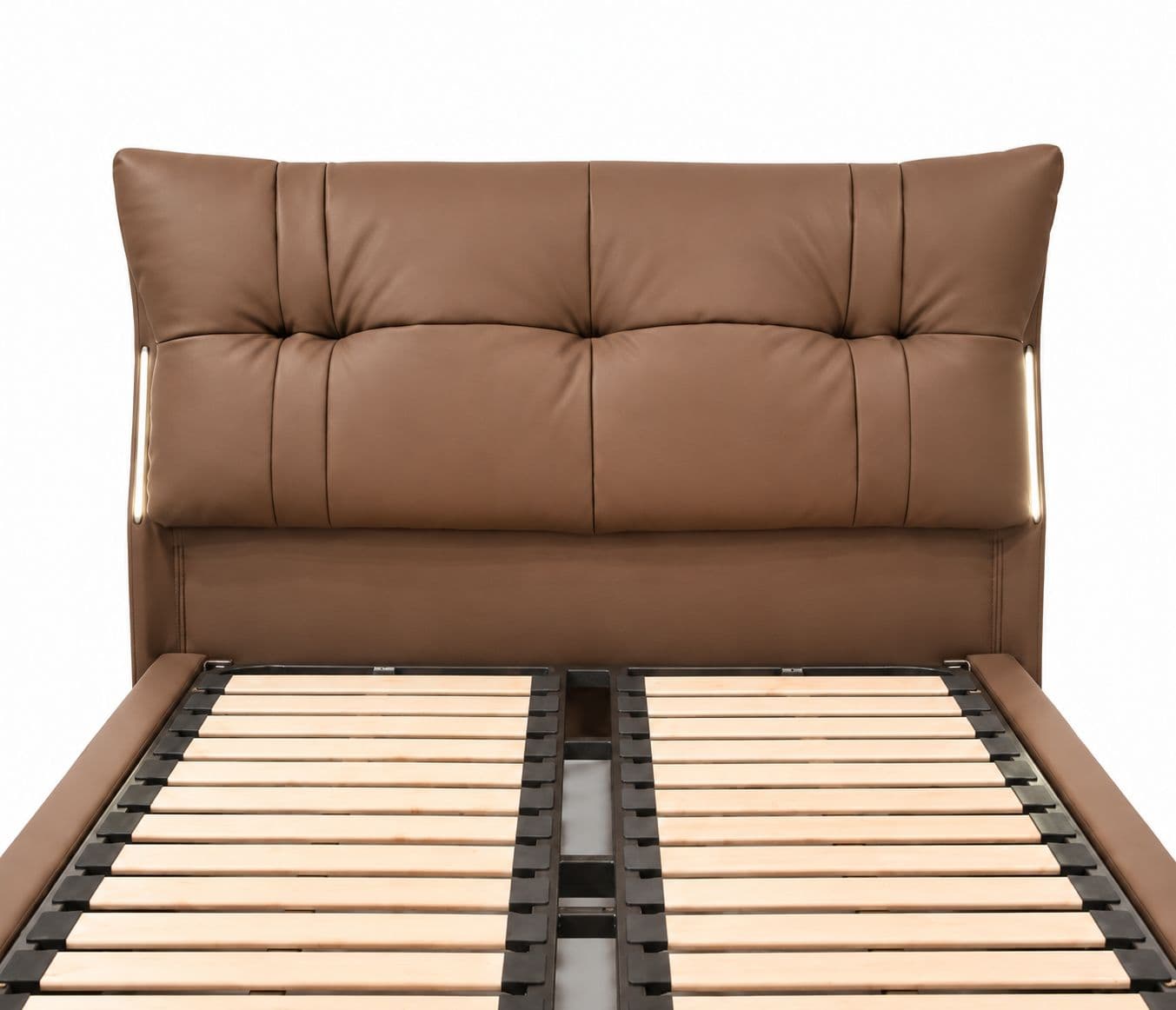 Image 7 for 2508 Leather Cot Queen With Hydraulic Multi Layer Solid Wood Full Grain Leather (EC)