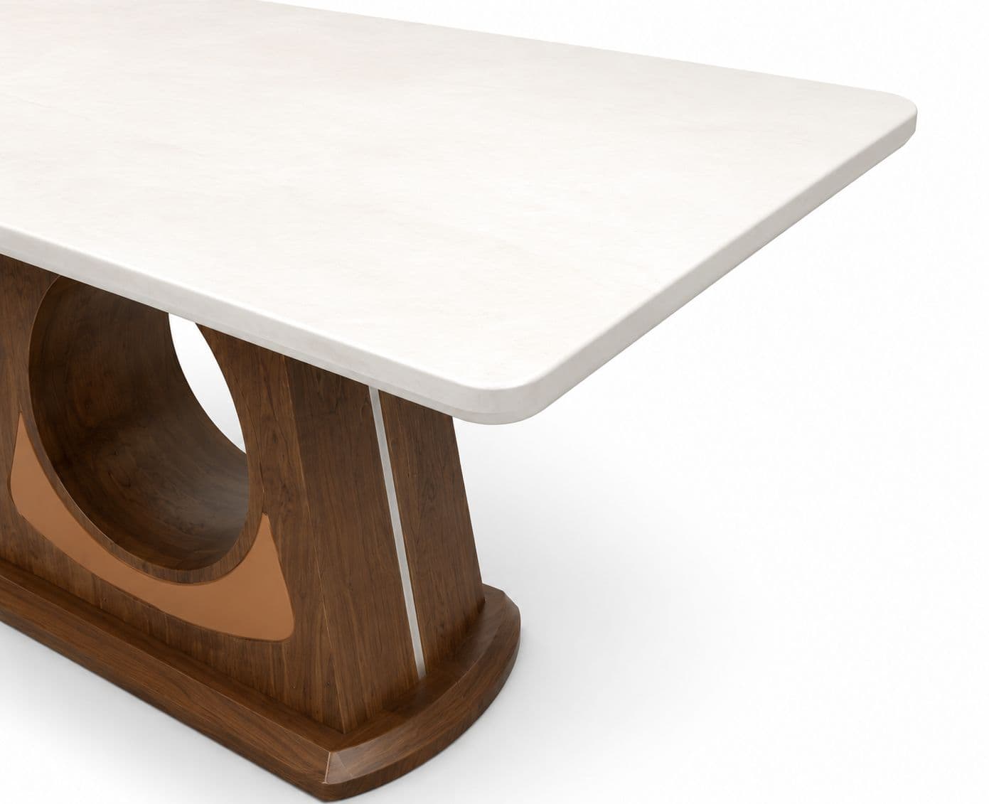Image 13 for Dining Set 1+4 Seater Dt 186/3588 chair 701 Composite Marble Top Ash Wood With Metal Strip