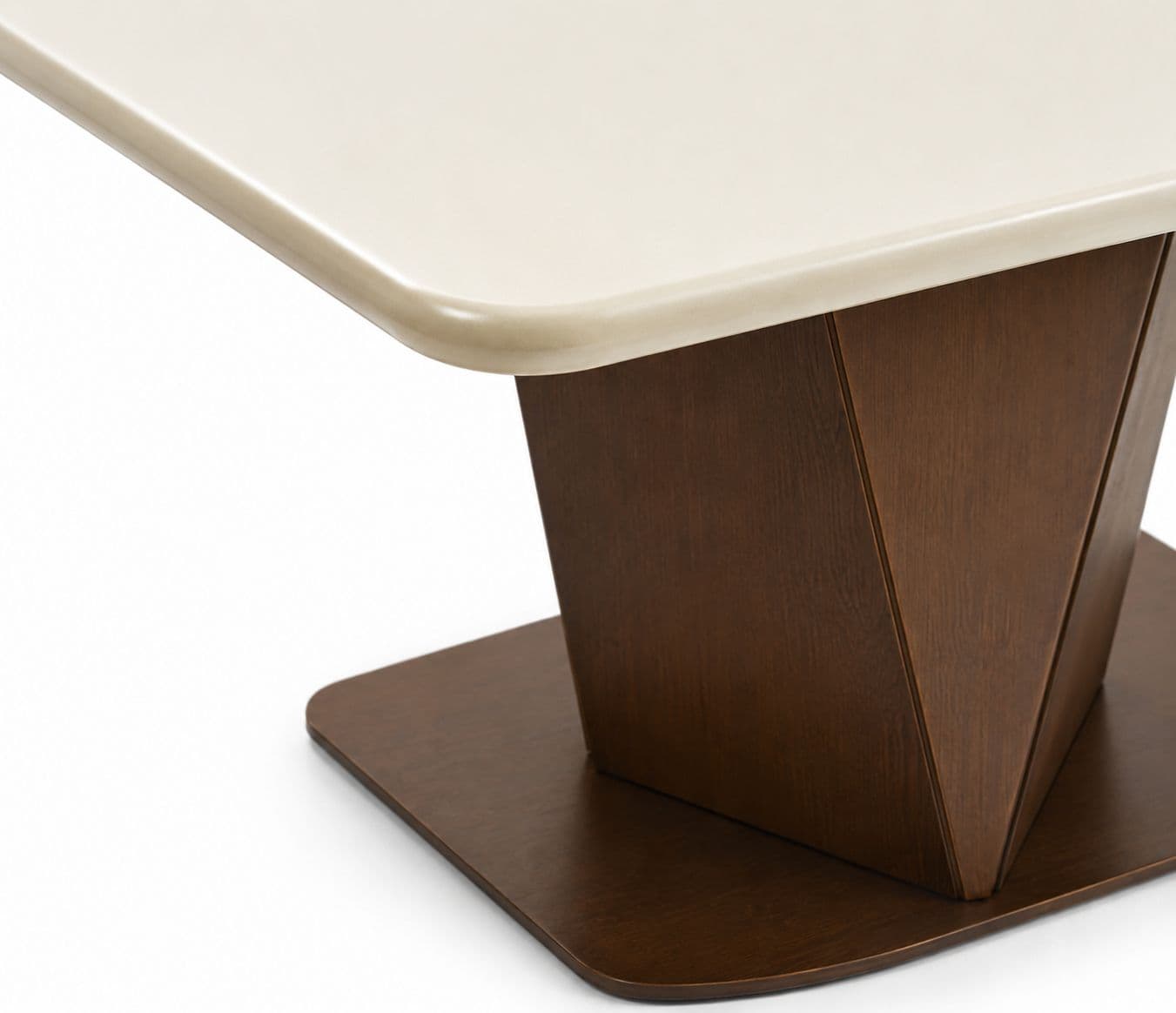 Image 12 for Dining Set 1+6 Seater 3663/D -302 Marble Top With Ash Wood With Metal Strip (WF)