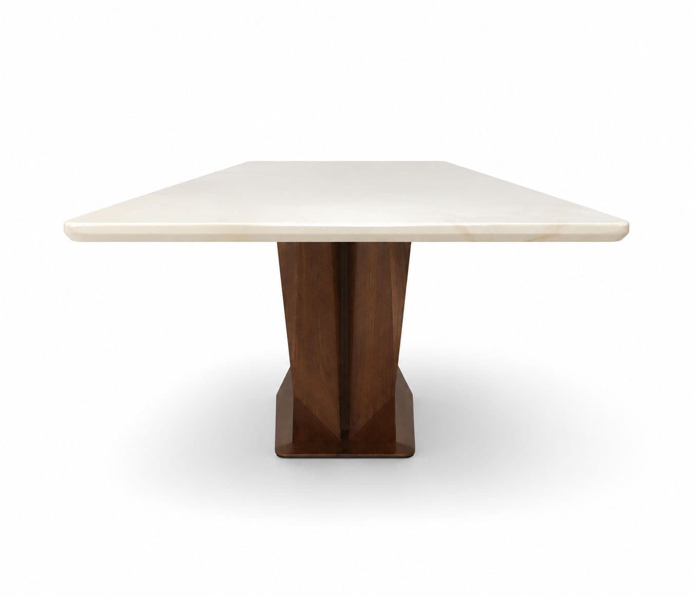 Image 14 for Dining Set 1+6 Seater 3663/D -302 Marble Top With Ash Wood With Metal Strip (WF)