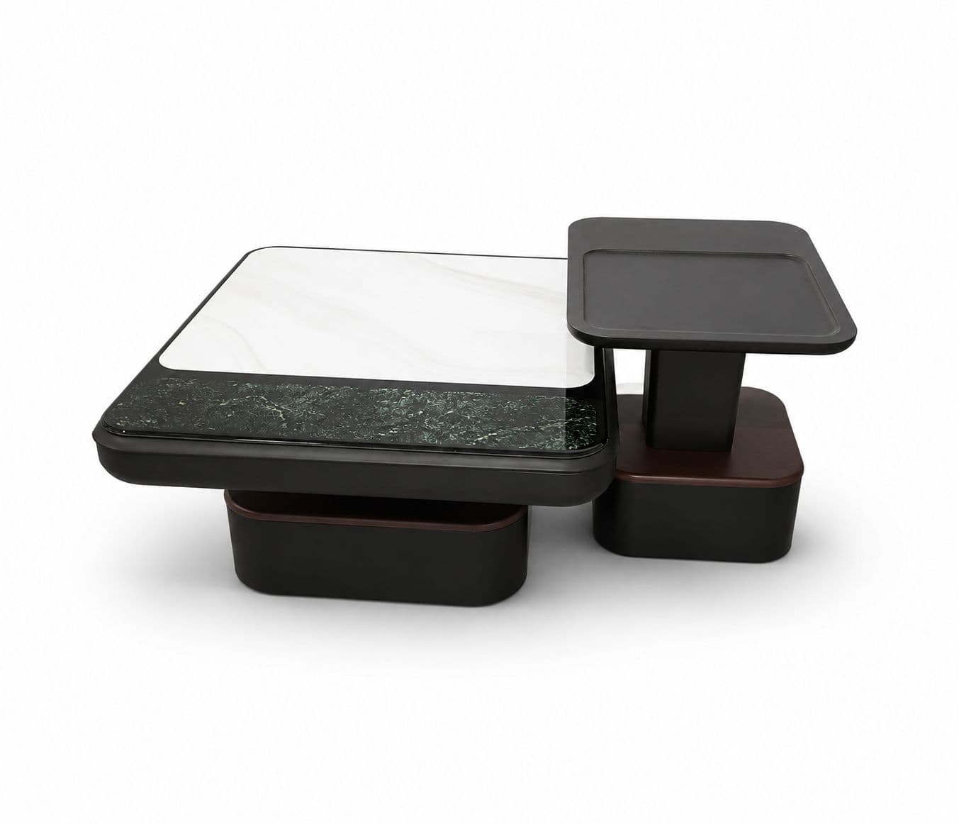 Image 3 for Center Table A5681 With Marble Top And Wooden And Fibre Base (HYD)