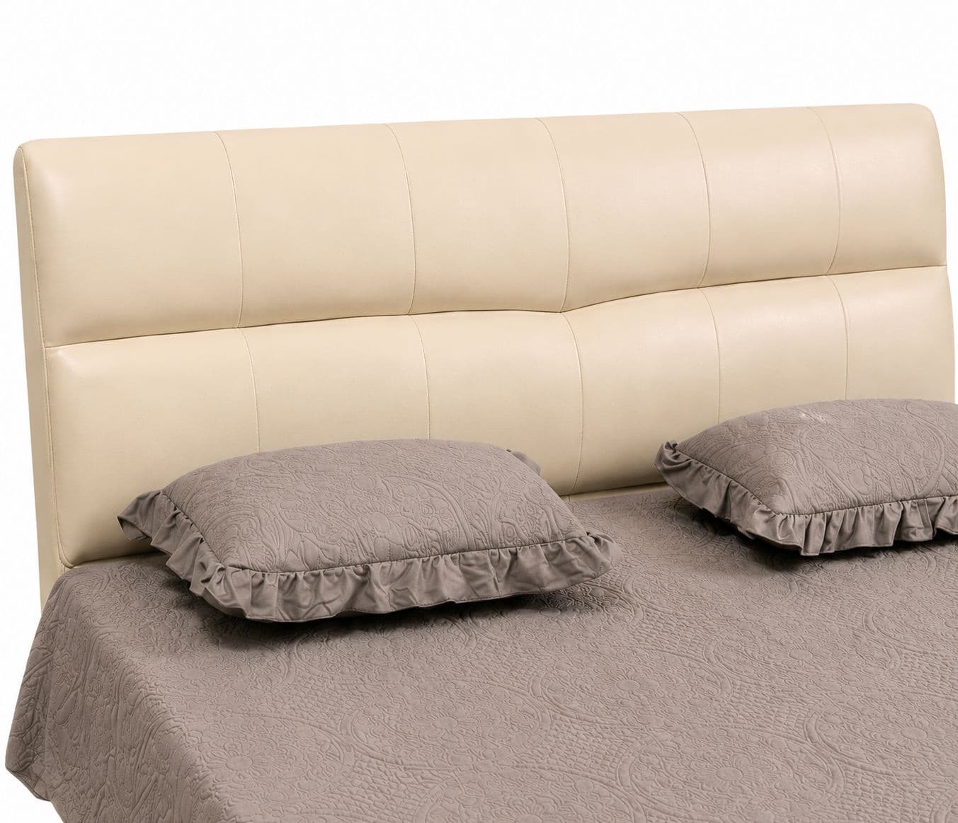 Image 4 for King Bed 389(TD-1) With King Size Without Storage With Leather Upholestry And Pine Wood Frames (HYD)