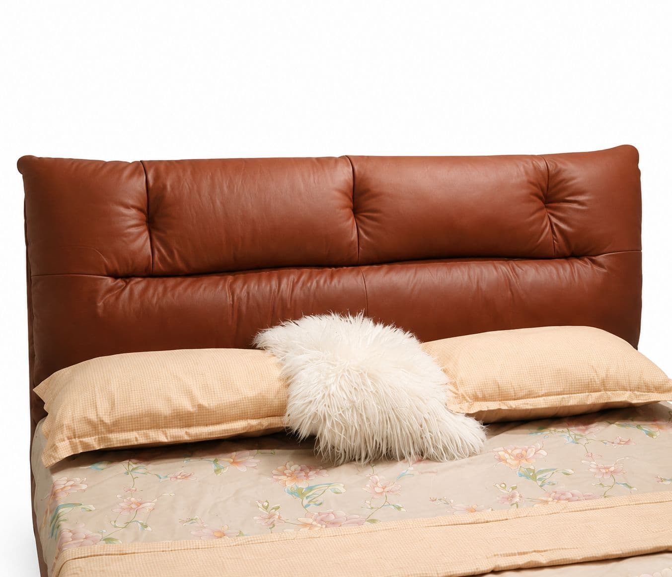 Image 4 for 1366 King Size Bed Without Storage With Leather Upholestry And Pine Wood Frames