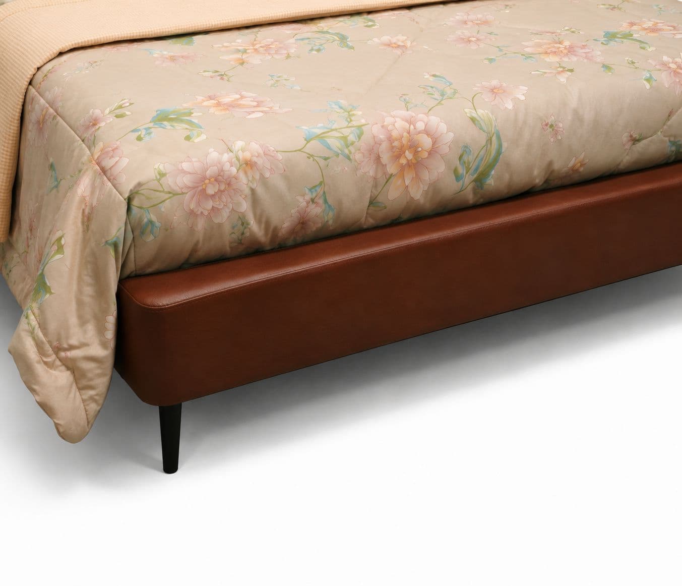 Image 5 for 1366 King Size Bed Without Storage With Leather Upholestry And Pine Wood Frames