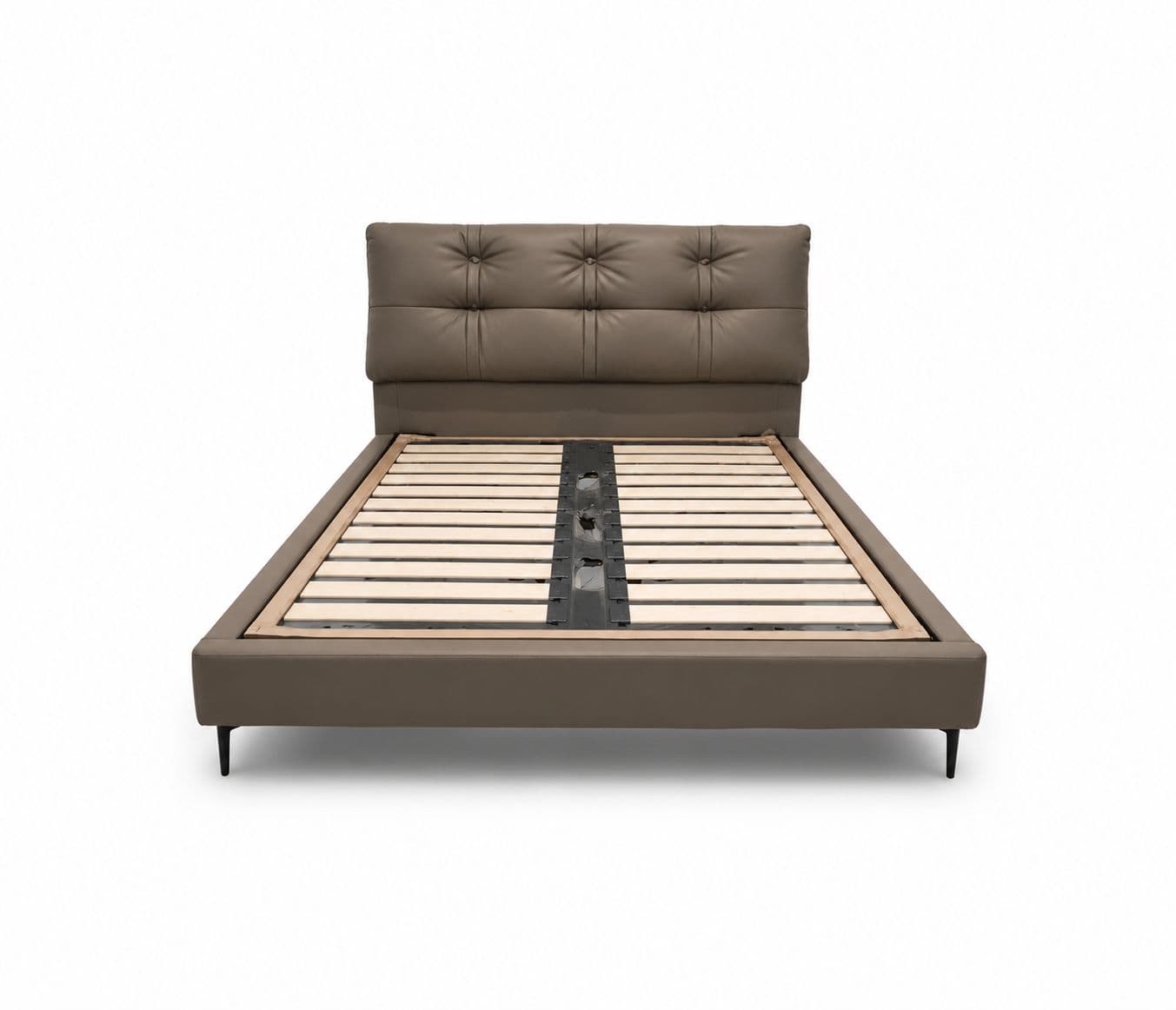 Image 7 for 573/4118 King Size Bed Without Storage Leather  Bed With Pine Wood Frames