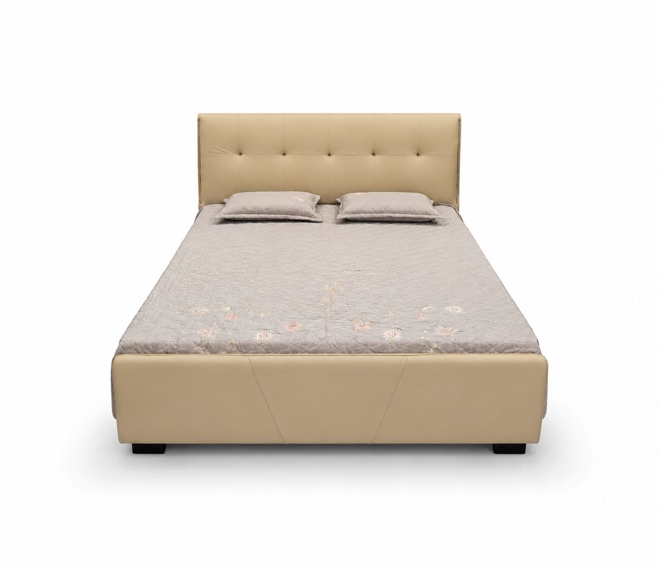 Image 8 for ZK012 King Size Bed Without Storage With Leather Upholestry And Pine Bed Frames (HYD)