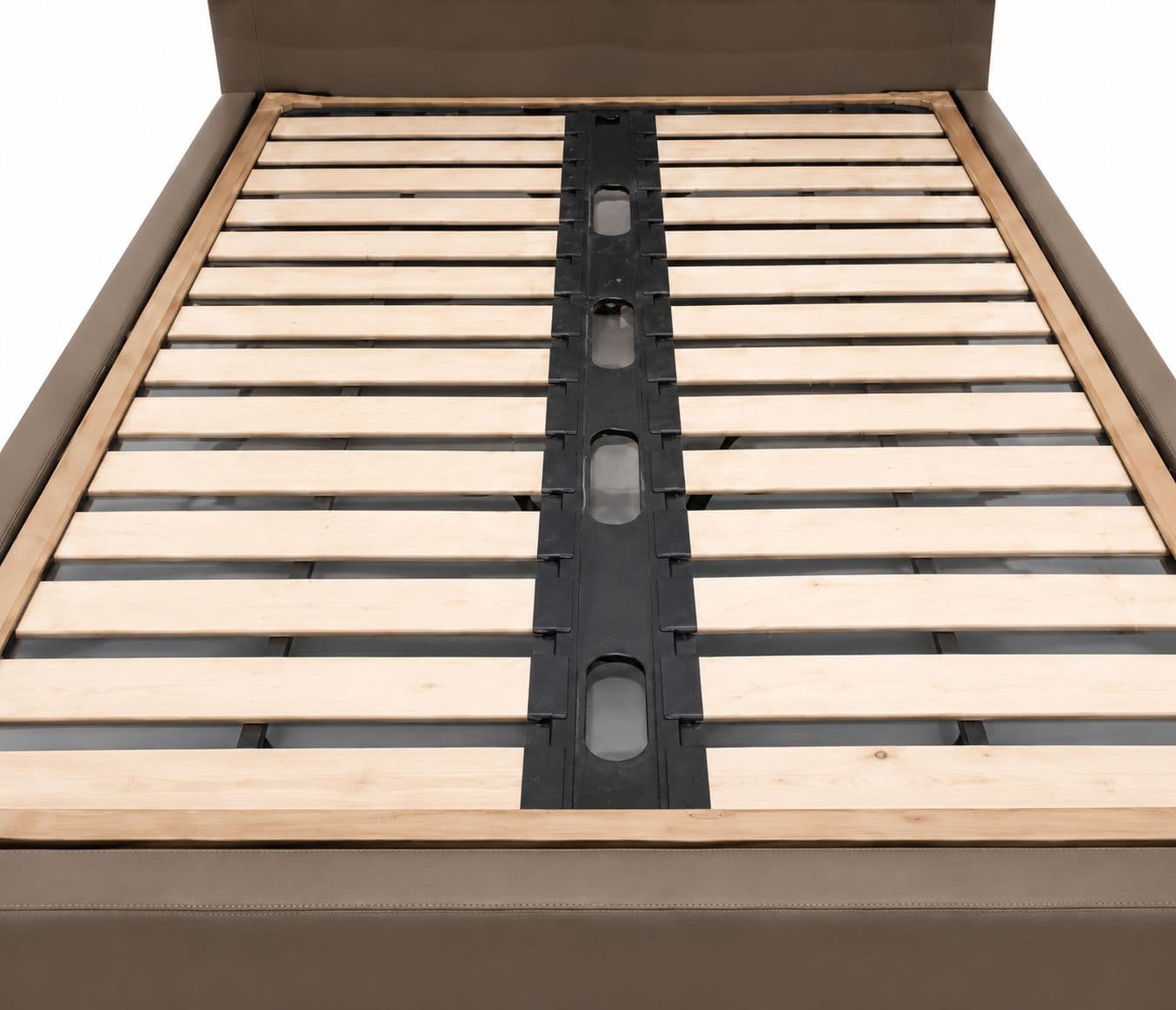 Image 8 for 573/4118 King Size Bed Without Storage Leather  Bed With Pine Wood Frames