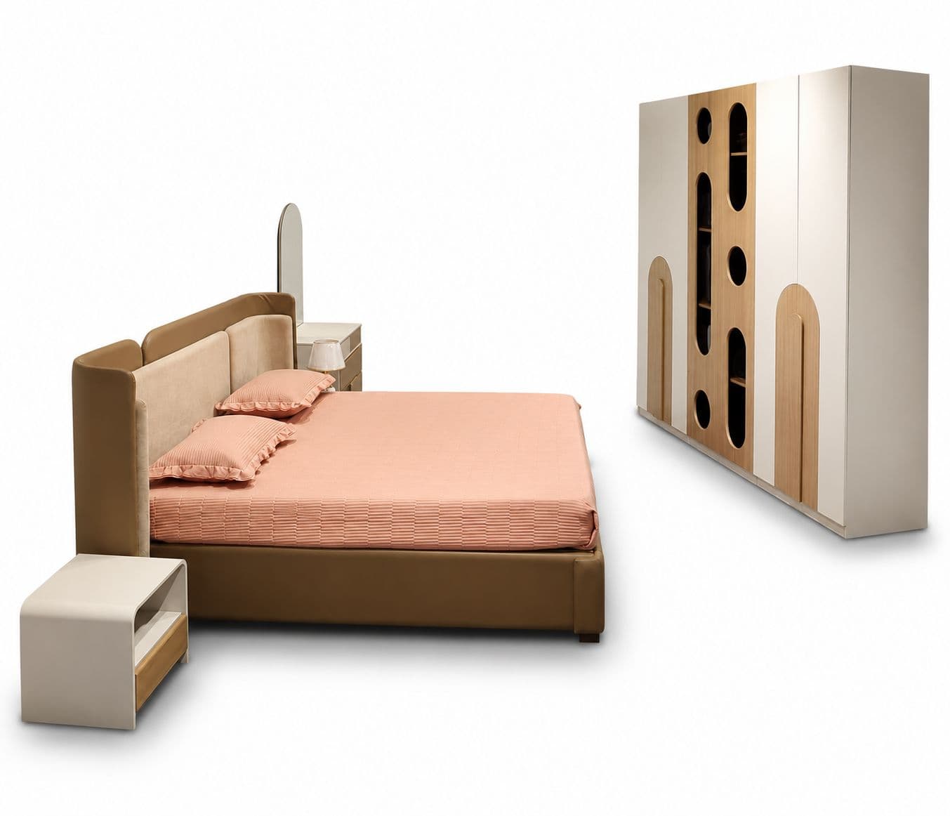 Image 10 for Bedroom Set 02 (45002) Hydraulic Storage Super Matt PU finish on premium MDF (HYD OTD)
