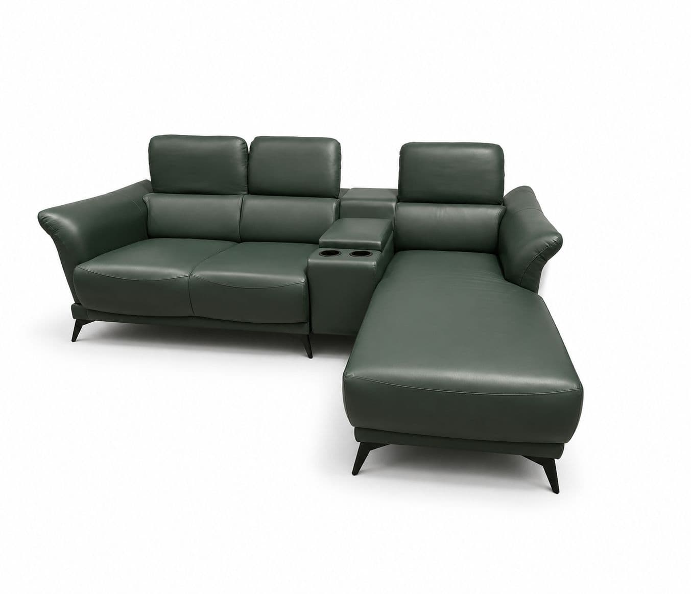 Image 4 for Leather Sofa 2+C+Lounger  2 Seater+ Console+Lounger Pure Body Touch Leather (HYD OTD)
