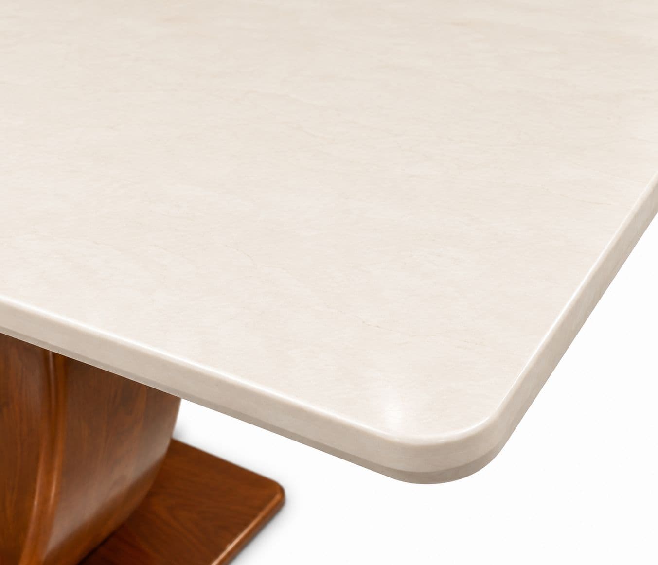 Image 12 for Dining Table 1+6 Seater  180/3588/709 With Marble Top And Wooden Base