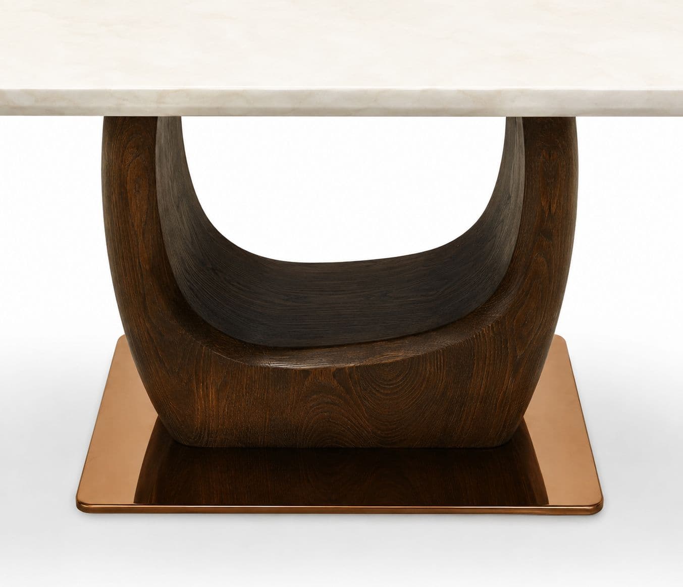 Image 13 for Dining Table 1+6 Seater  180/3588/709 With Marble Top And Wooden Base