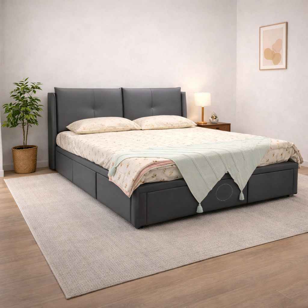 Porsche Cot King size with storage 6.5ft x 6ft (EC)