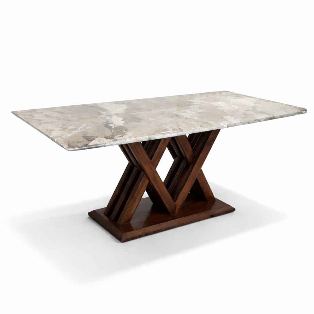 Image 4 for DT 33 6 Seater Bati Marble Dining Set with Premium Leatherette Upholstery (BS-EC)(BS-BWD)(BS-WF)(BS-BSK)