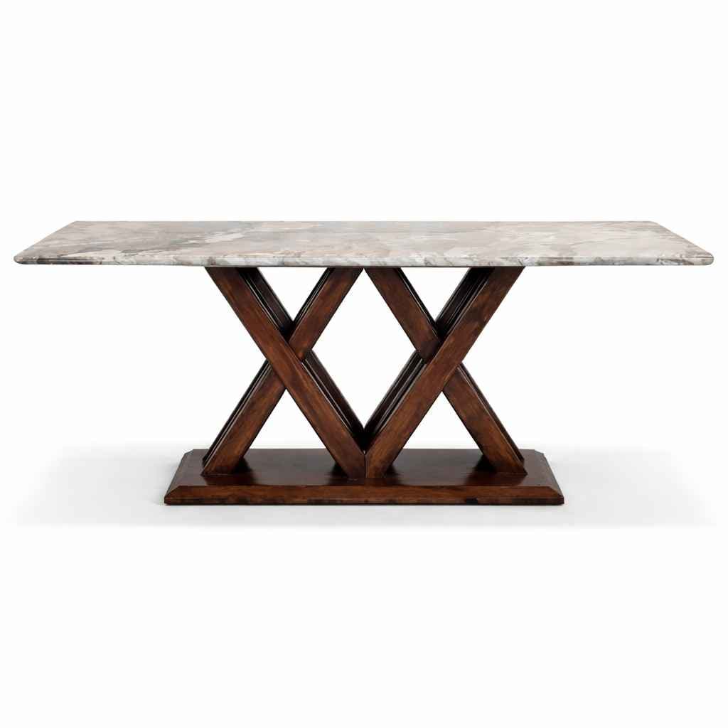Image 5 for DT 33 6 Seater Bati Marble Dining Set with Premium Leatherette Upholstery (BS-EC)(BS-BWD)(BS-WF)(BS-BSK)