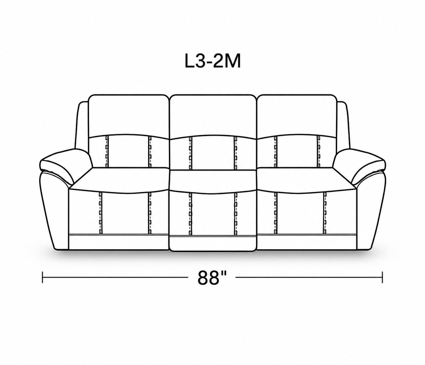 Image 20 for Manwah U70732M 3+2+1 Power Recliner Leather