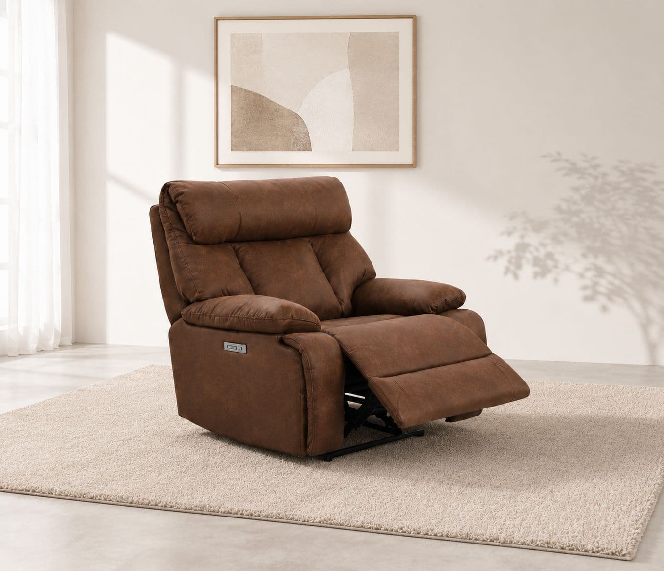 Manwah 71171X3+2+1 Power Recliner Fabric