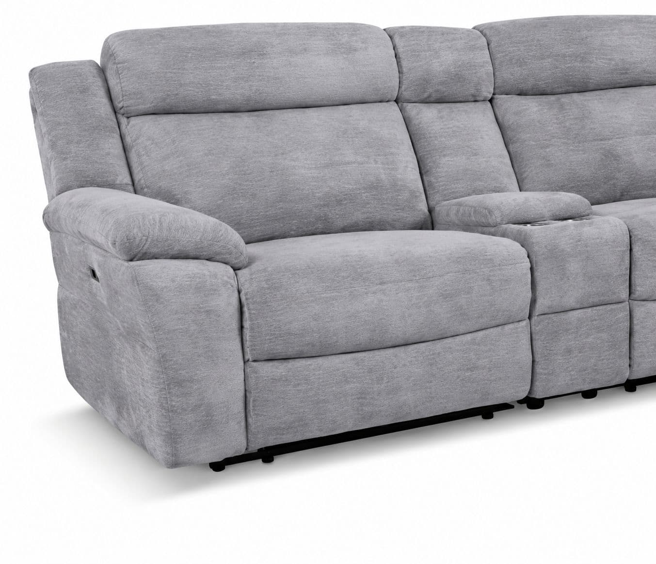 Image 3 for Manwah 70829M L-Shape Power Recliner Fabric