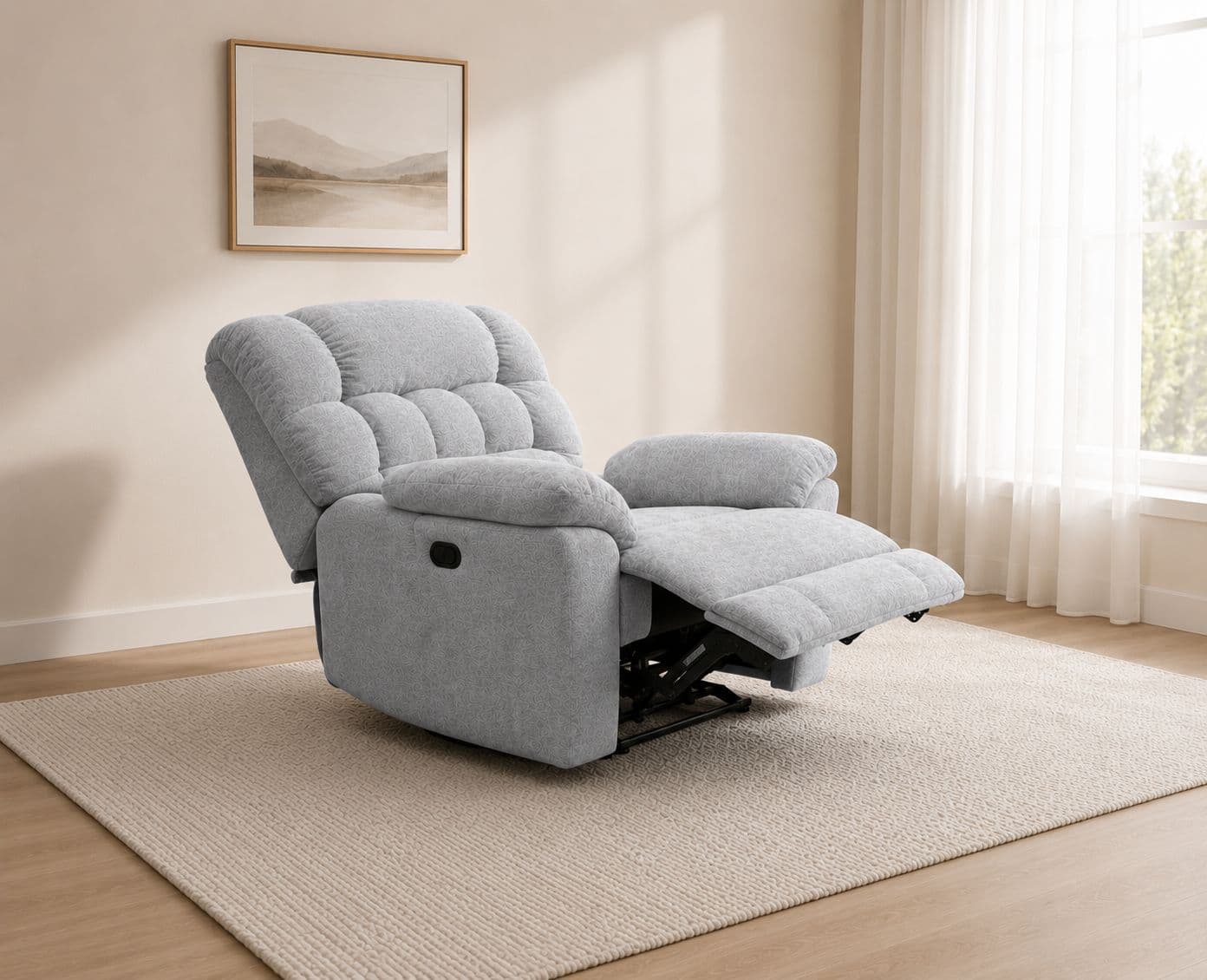 Manwah K70959X Single Seater Power Recliner Fabric