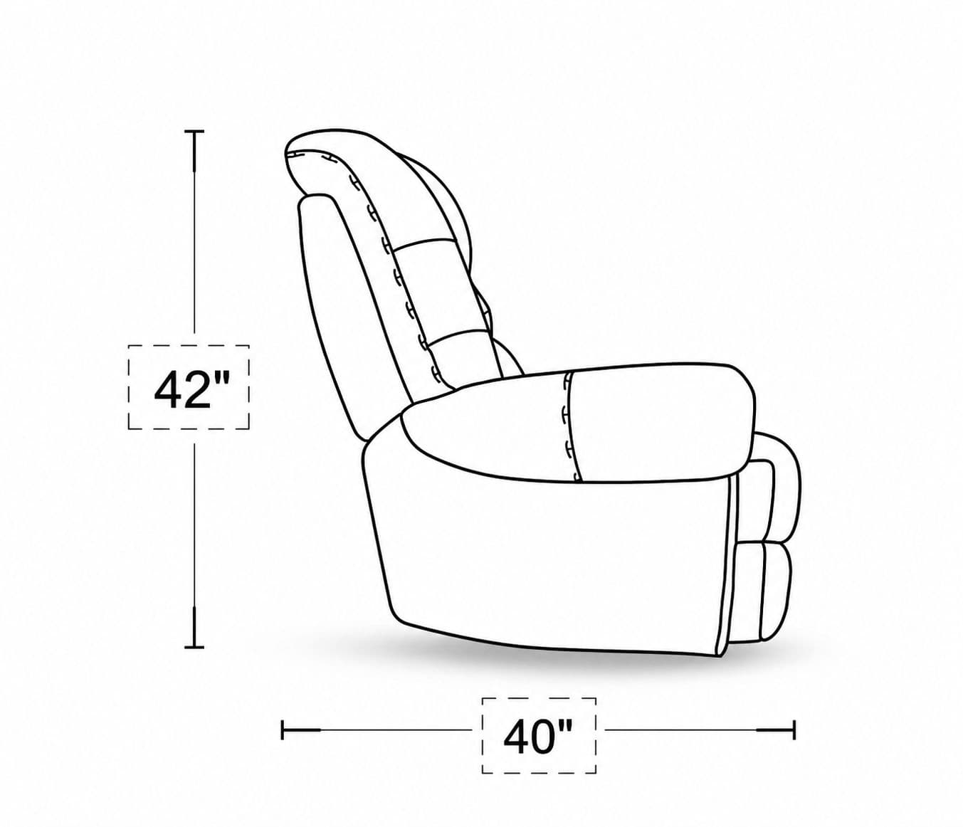 Image 7 for Manwah K70963X Single Seater Power Recliner Fabric