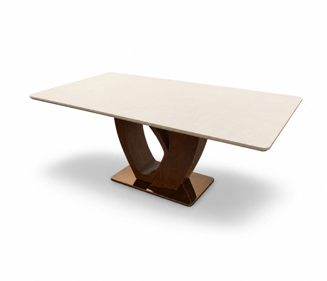Image 12 for Dining Table 184/925-6D/DC 2306 1+6 Seater Marble Top With Ash Wood Base