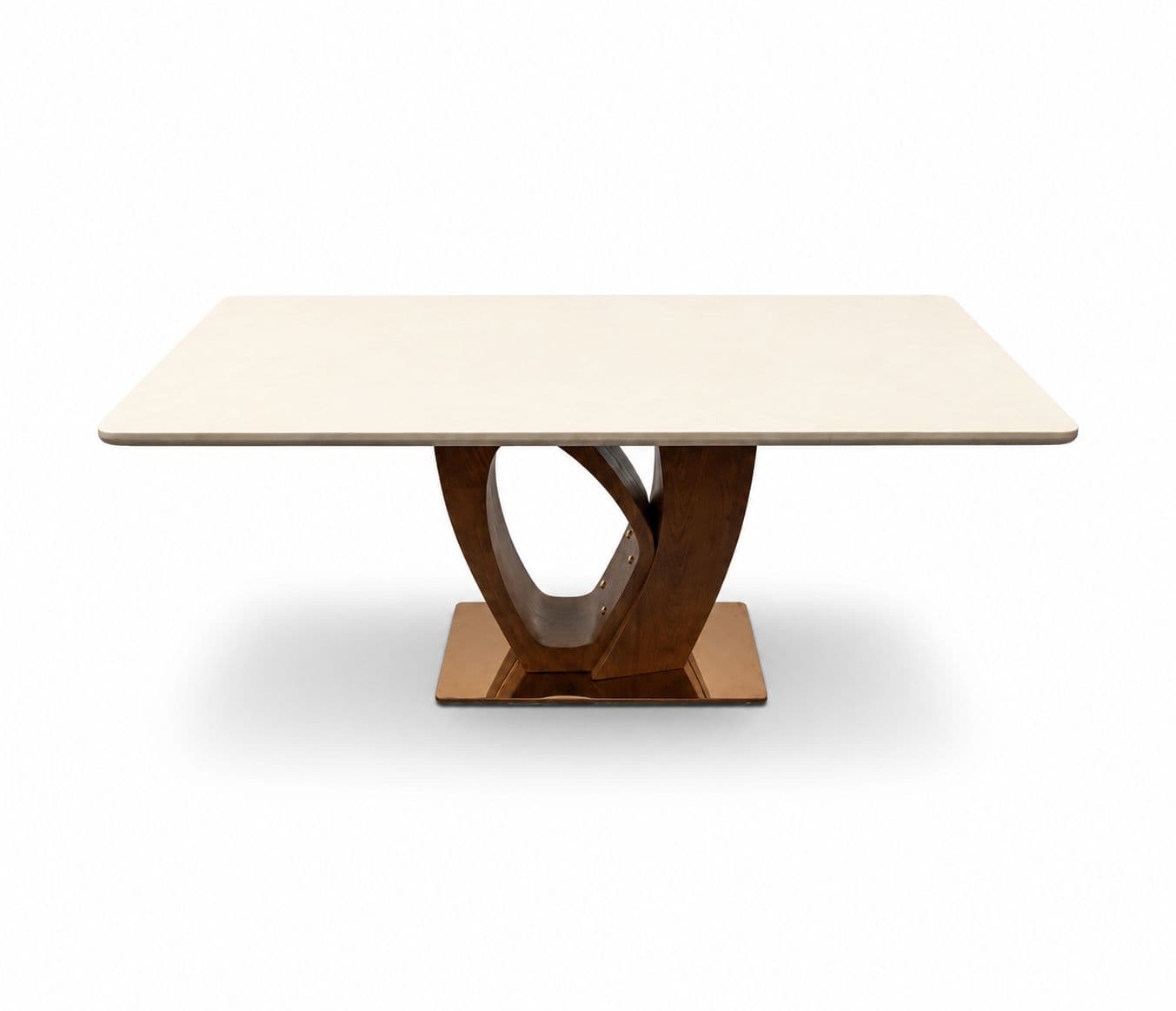 Image 13 for Dining Table 184/925-6D/DC 2306 1+6 Seater Marble Top With Ash Wood Base