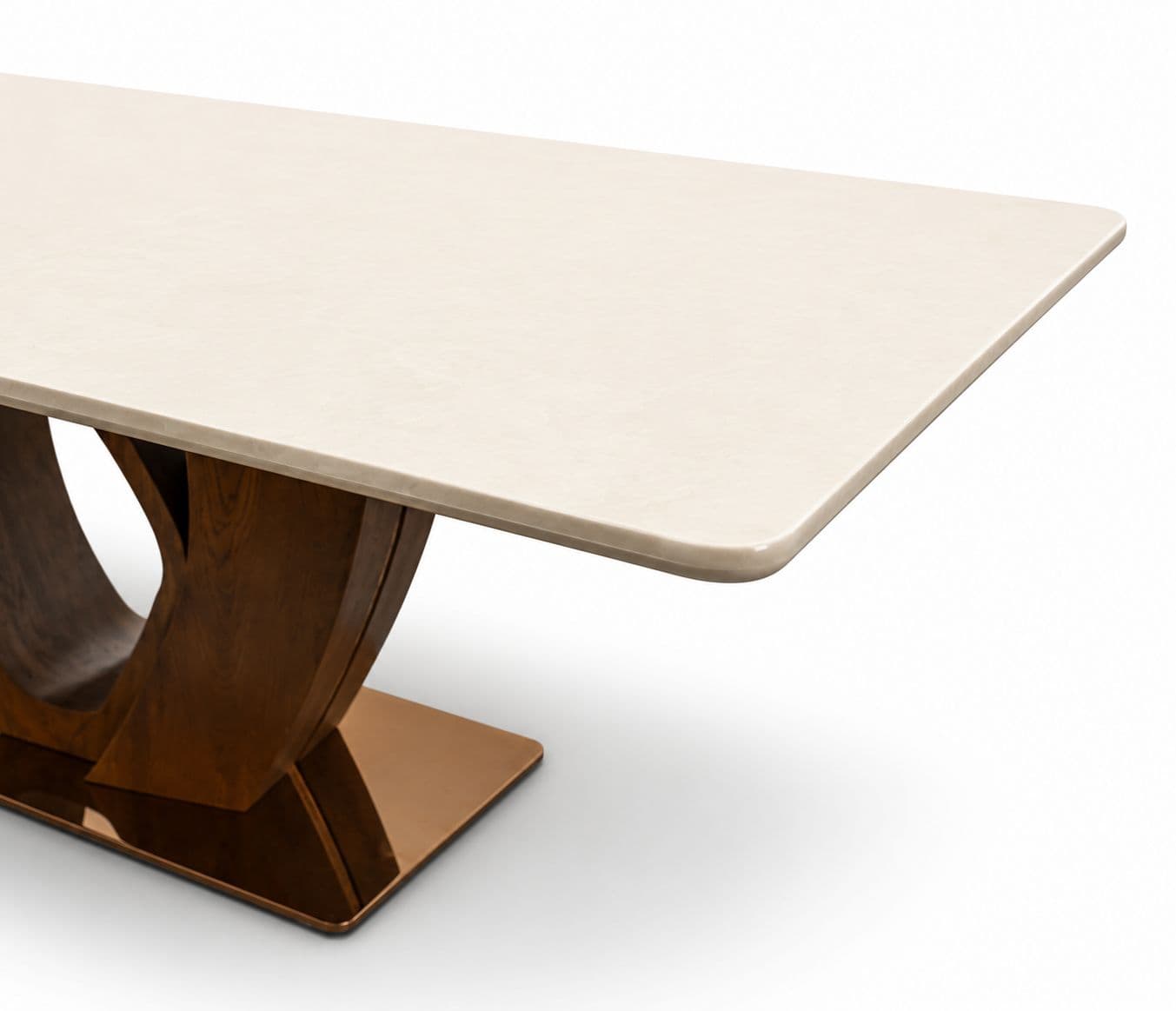 Image 11 for Dining Table 184/925-6D/DC 2306 1+6 Seater Marble Top With Ash Wood Base