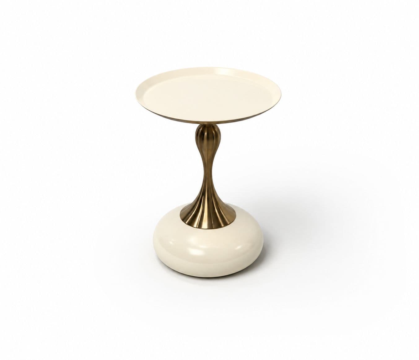 Image 5 for Corner Table 022 Coffee Table White With Metal (HYD)