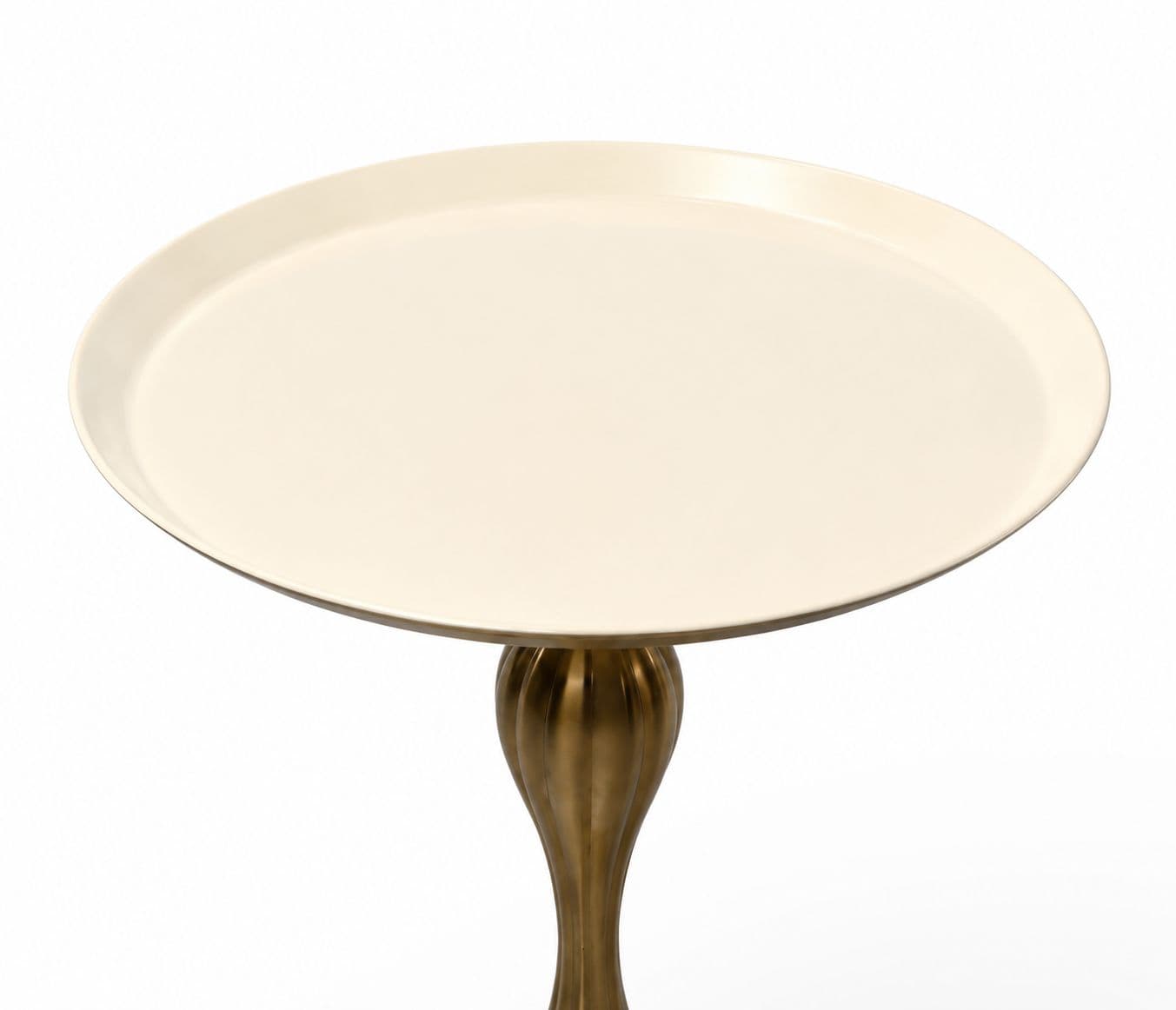 Image 4 for Corner Table 022 Coffee Table White With Metal (HYD)