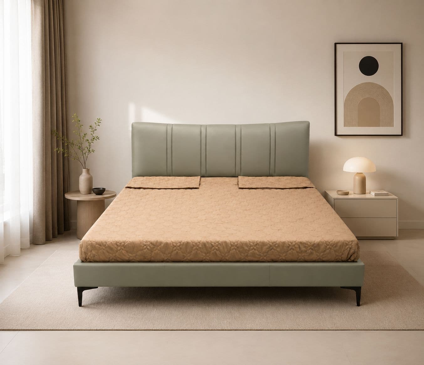 K16 King Size Bed Without Storage Pine Wood (HYD OTD)