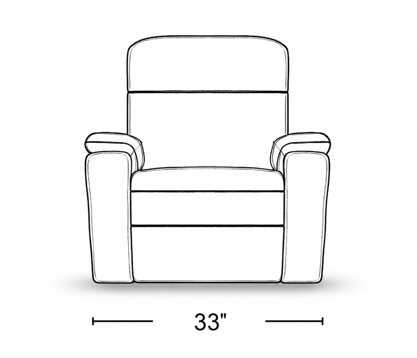 Image 9 for Manwah K70885M Single Seater Power Recliner Fabric