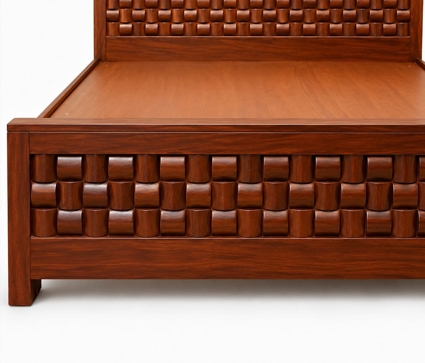 Image 2 for SK Chocolate Cot King Size With Regular Storage (WH)