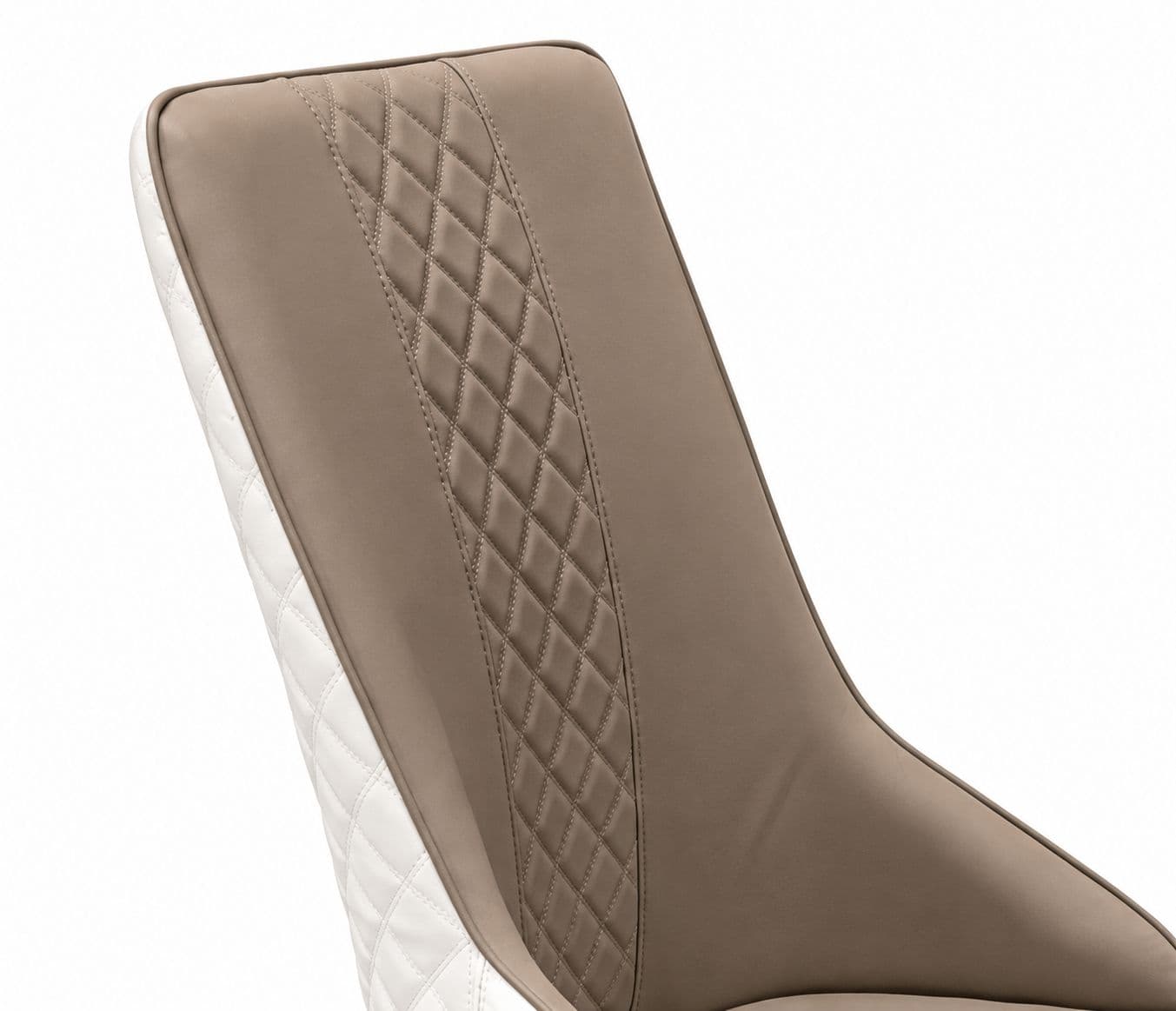 Image 5 for A890/ C609 Grey Chair 1+6 Seater Dining Set With Marble Top And PVD Gold Base (HYD)