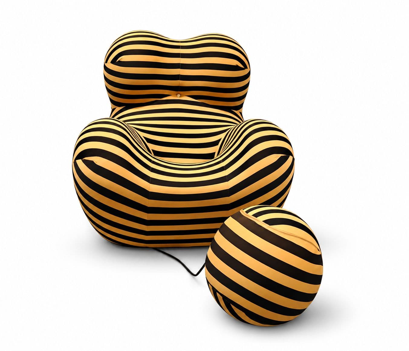 Image 4 for Relax Chair - Coffee And Orange B&B Fabric With Memory Foam (HYD OTD)