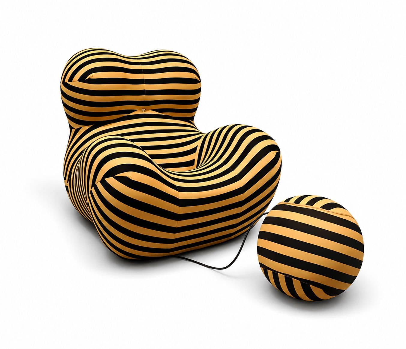 Image 8 for Relax Chair - Coffee And Orange B&B Fabric With Memory Foam (HYD OTD)