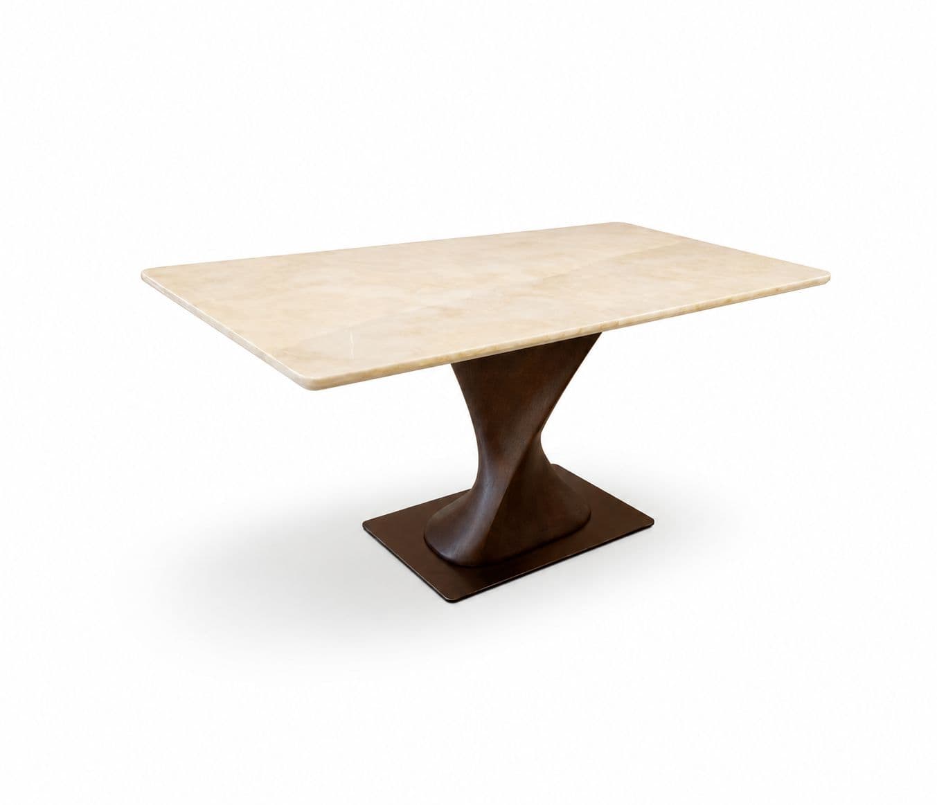Image 16 for DT 624 TOP/624 BASE/ DC 2523 Onyex Marble Top With Ash Wood Base And Metal Support